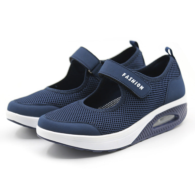 Marianne | Mesh-sneakers med kilehæl