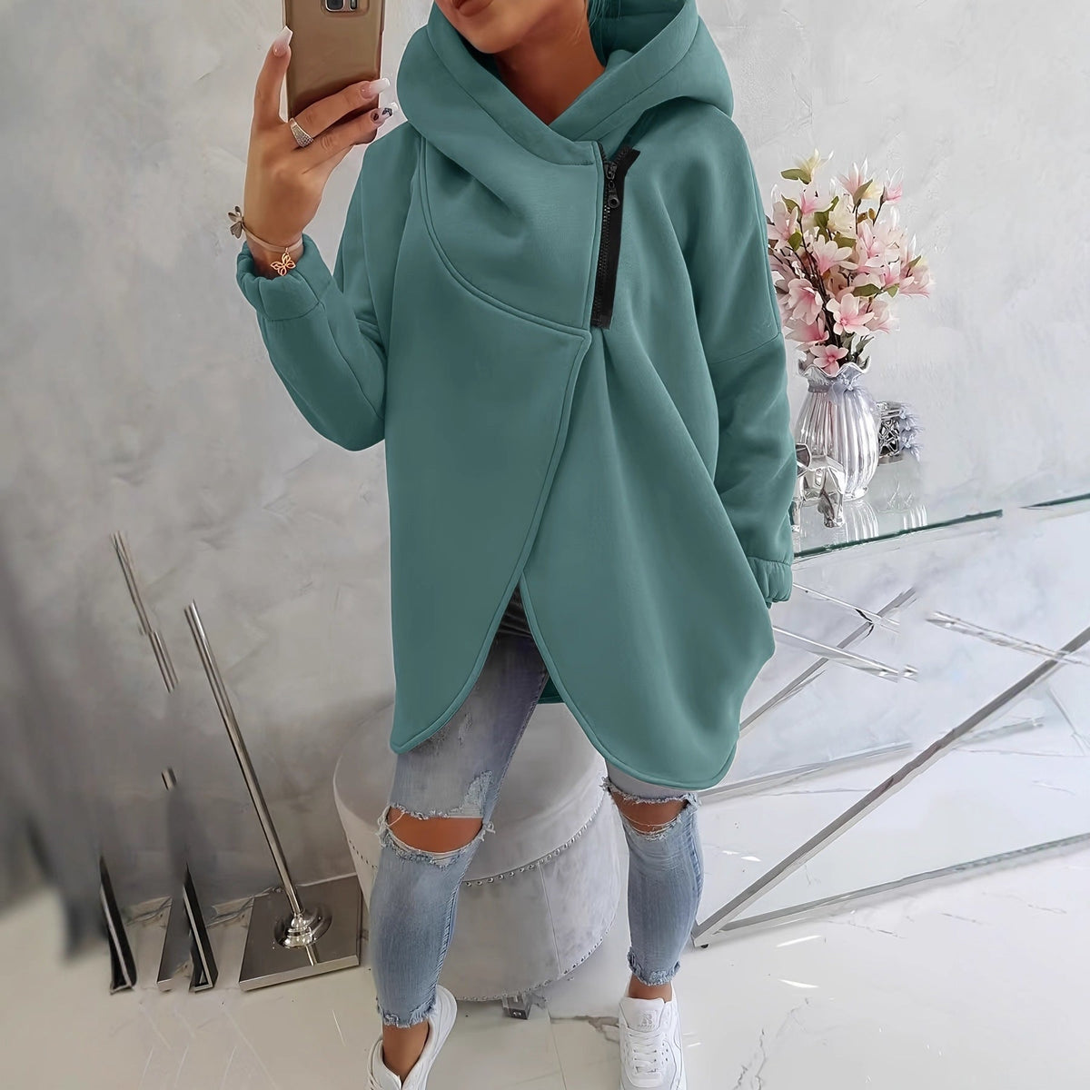 Ondine | Afslappet jakke med lynlås