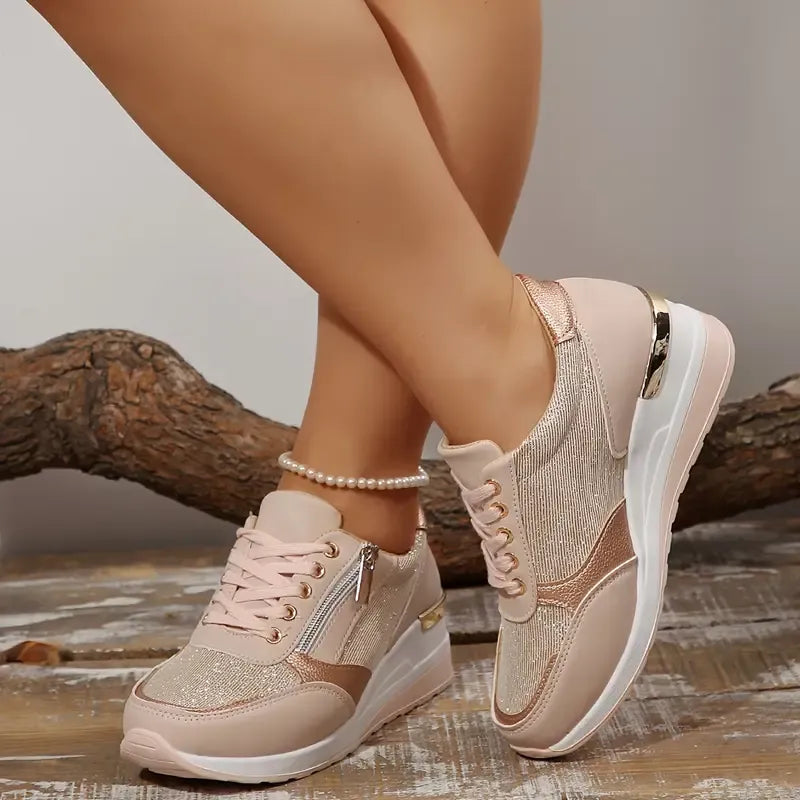 Stéphanie | Metallic-sneakers
