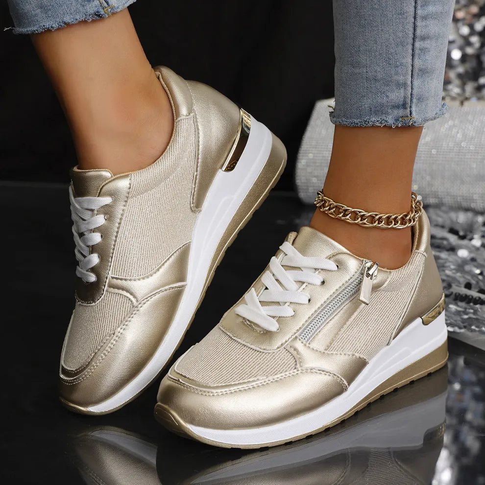 Stéphanie | Metallic-sneakers