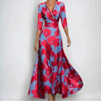 Blanca | Blomstret bohemekjole