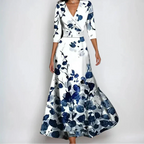 Blanca | Blomstret bohemekjole