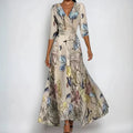 Blanca | Blomstret bohemekjole