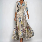 Blanca | Blomstret bohemekjole