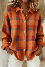 Margot | Blød cardigan med tern