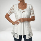Prudence | Blondebluse med firkantet hals