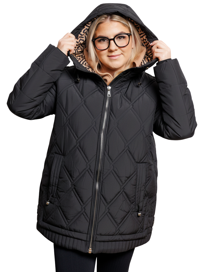 Yvonne | Let vinterjakke i plus size