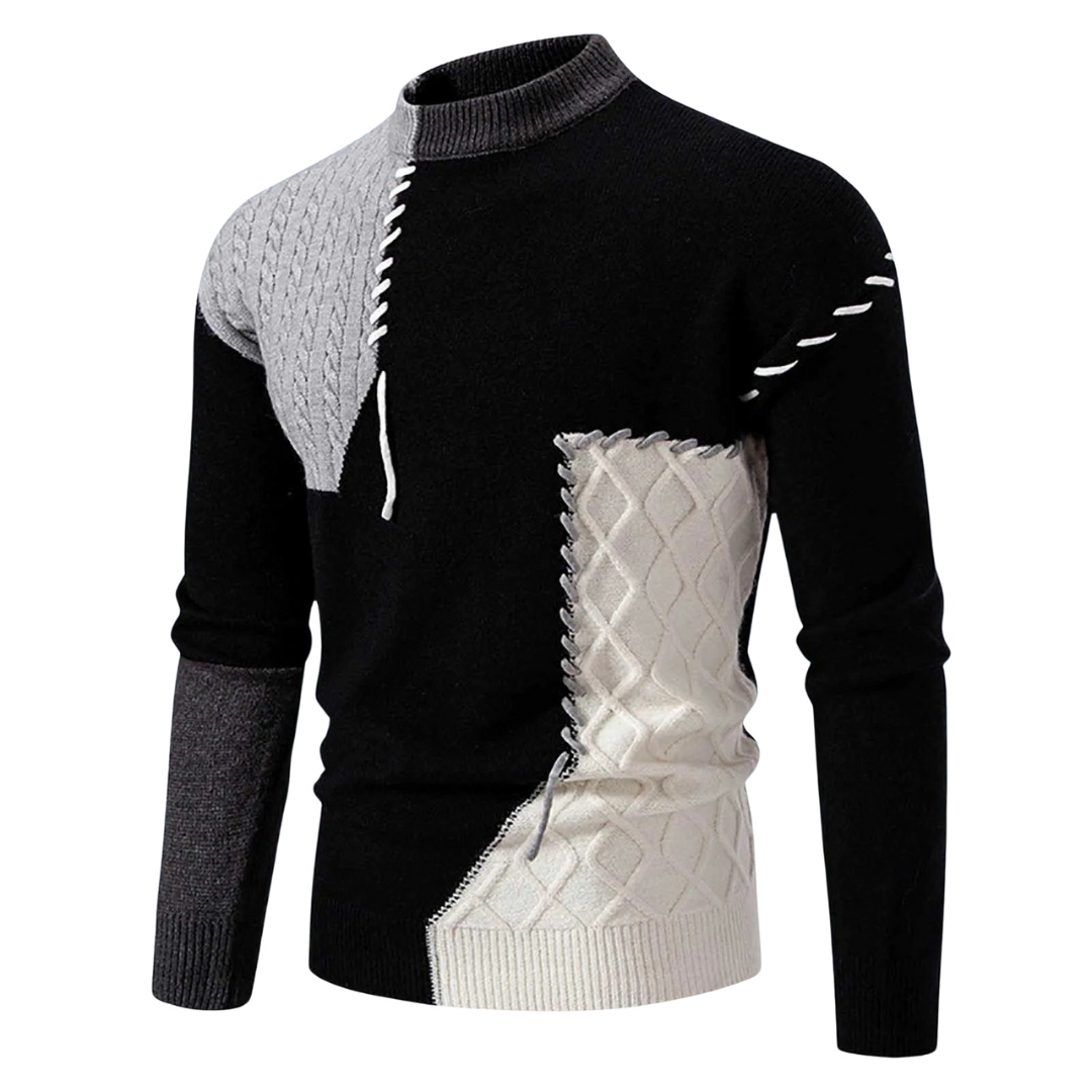 Elie | Pullover med tofarvet mønster