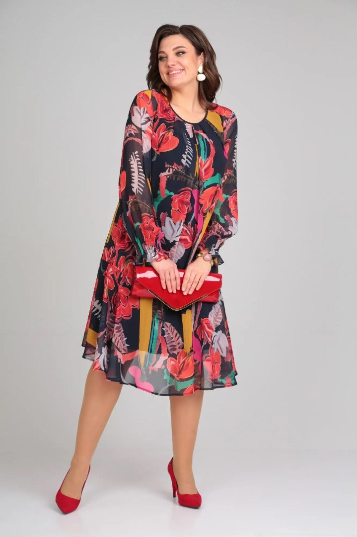 Alcyone | Blomstret bohemekjole