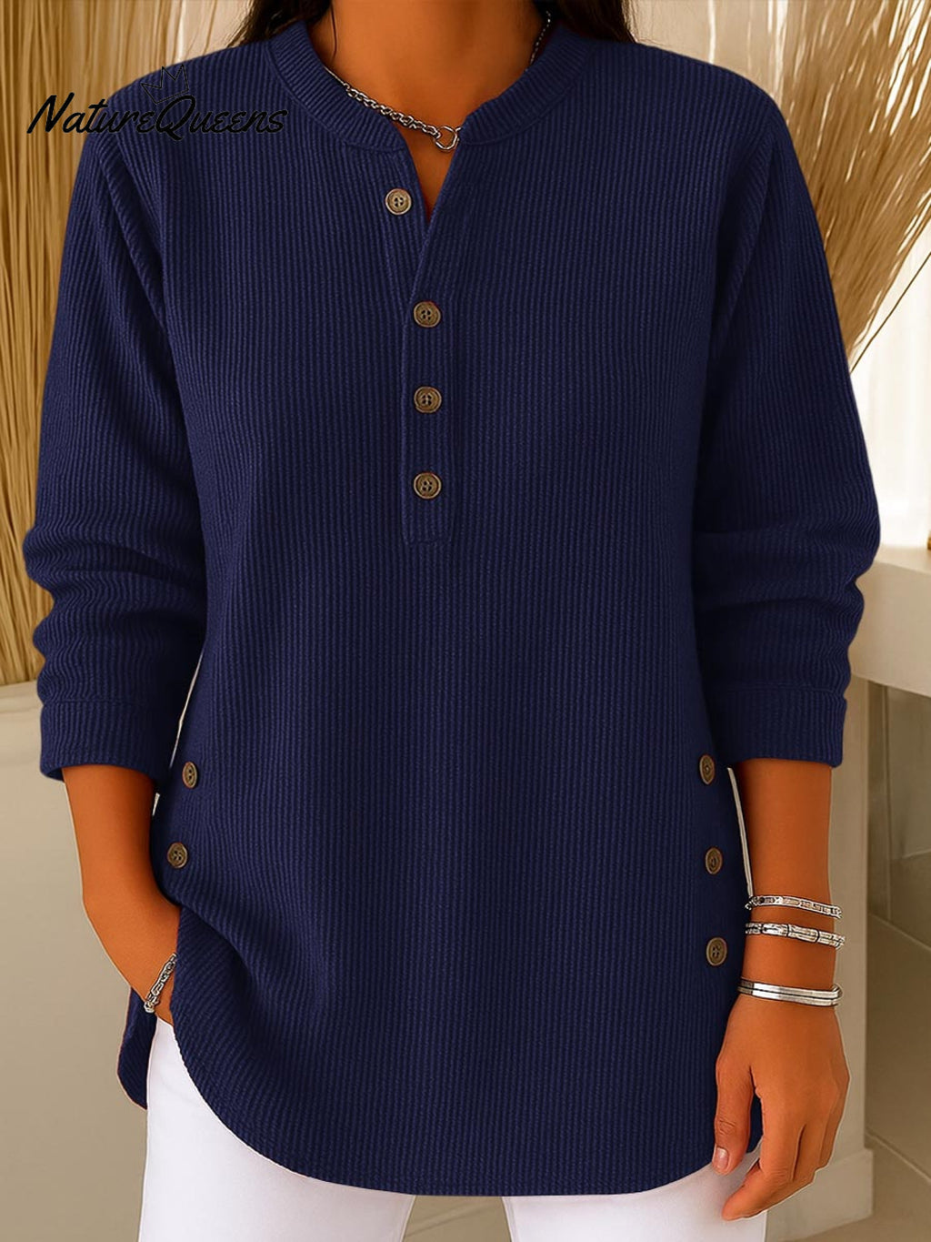 Élodie | Behagelig bluse med knapper