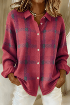 Margot | Blød cardigan med tern
