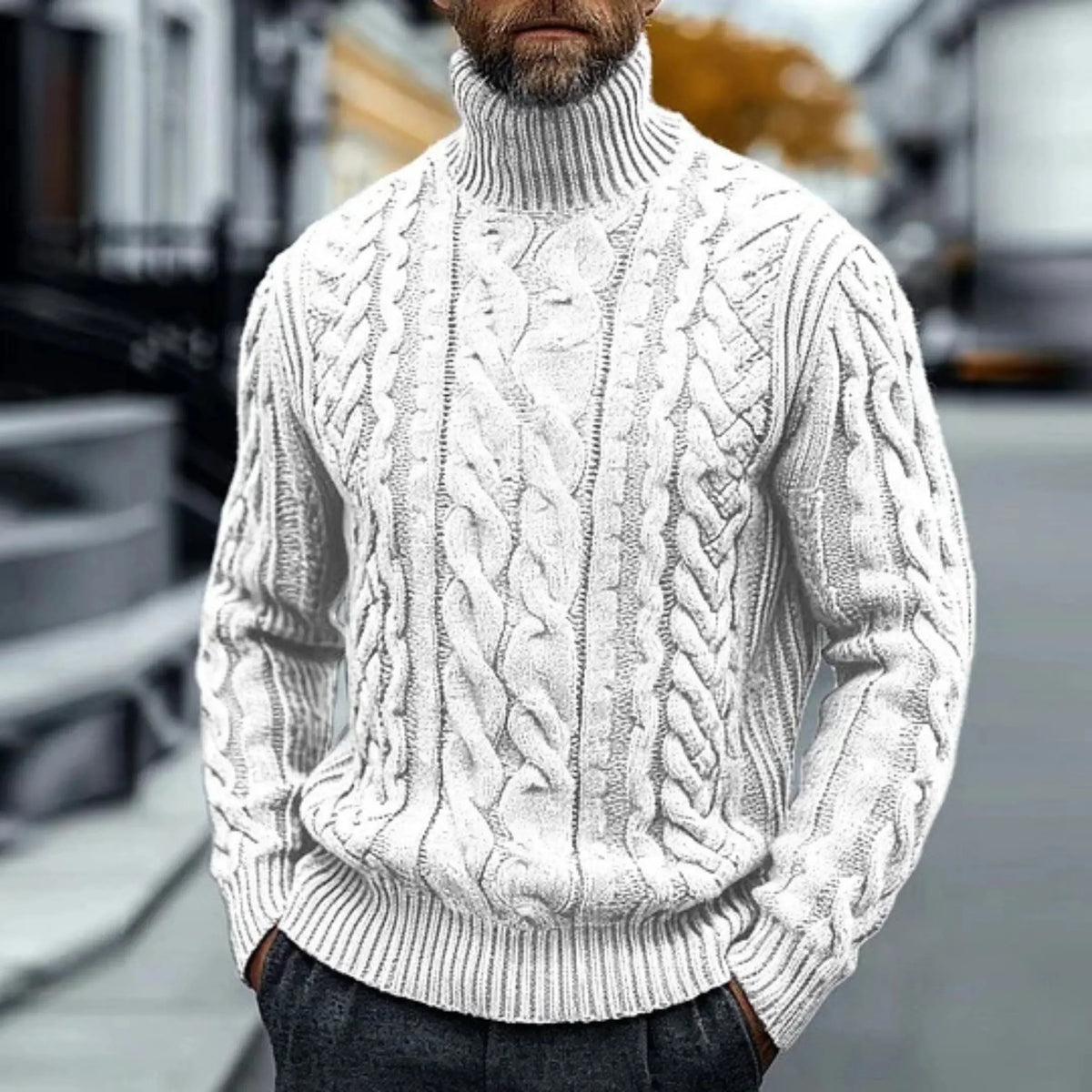 Joachim | Vintage kabelstrikket pullover