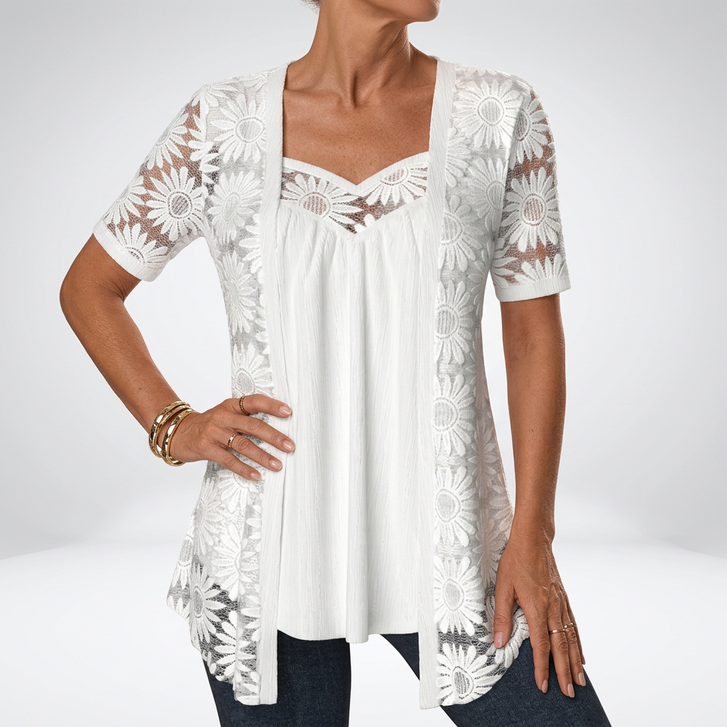 Prudence | Blondebluse med firkantet hals