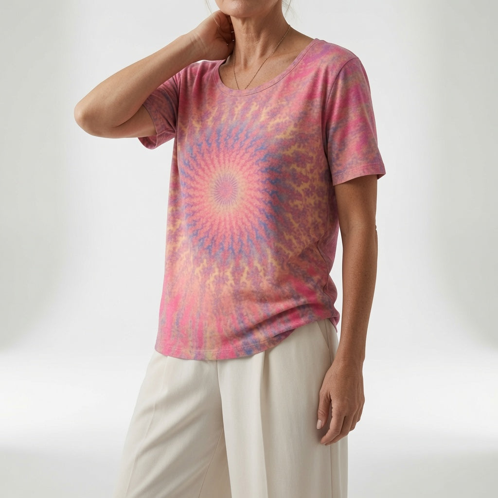 Louise | T-shirt med kunstnerisk print