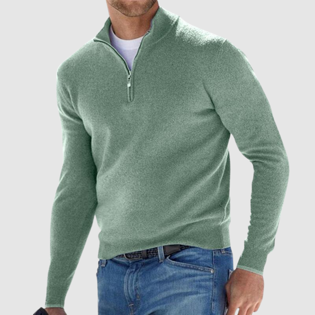 Yann | Sweatshirt med lynlås