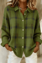 Margot | Blød cardigan med tern
