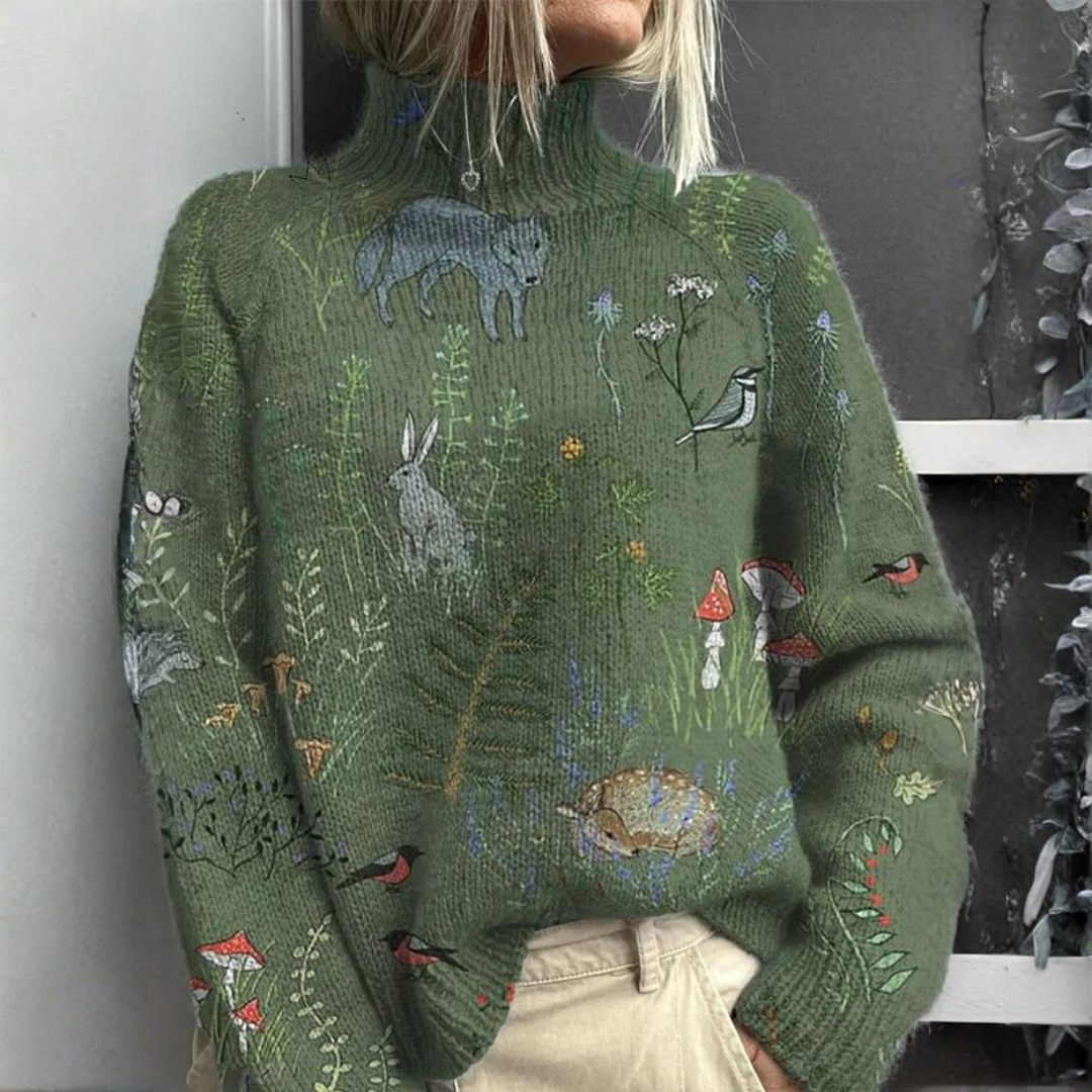 Marlène | Blød rullekravesweater