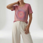 Louise | T-shirt med kunstnerisk print