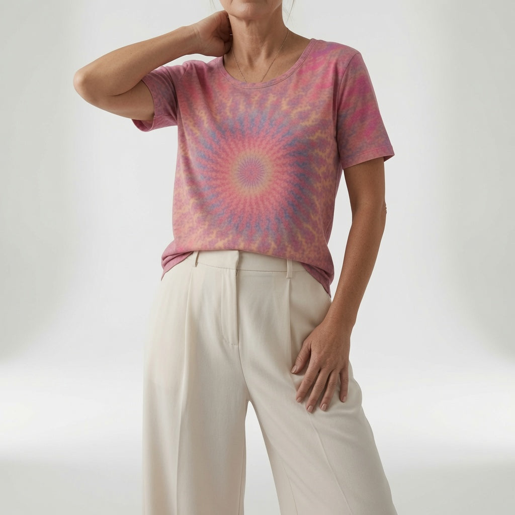 Louise | T-shirt med kunstnerisk print