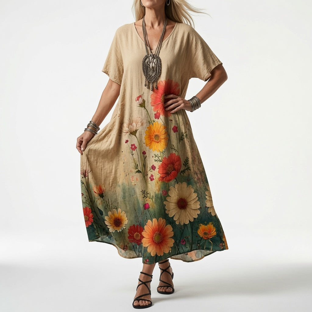 Emmy | Blomstret kjole