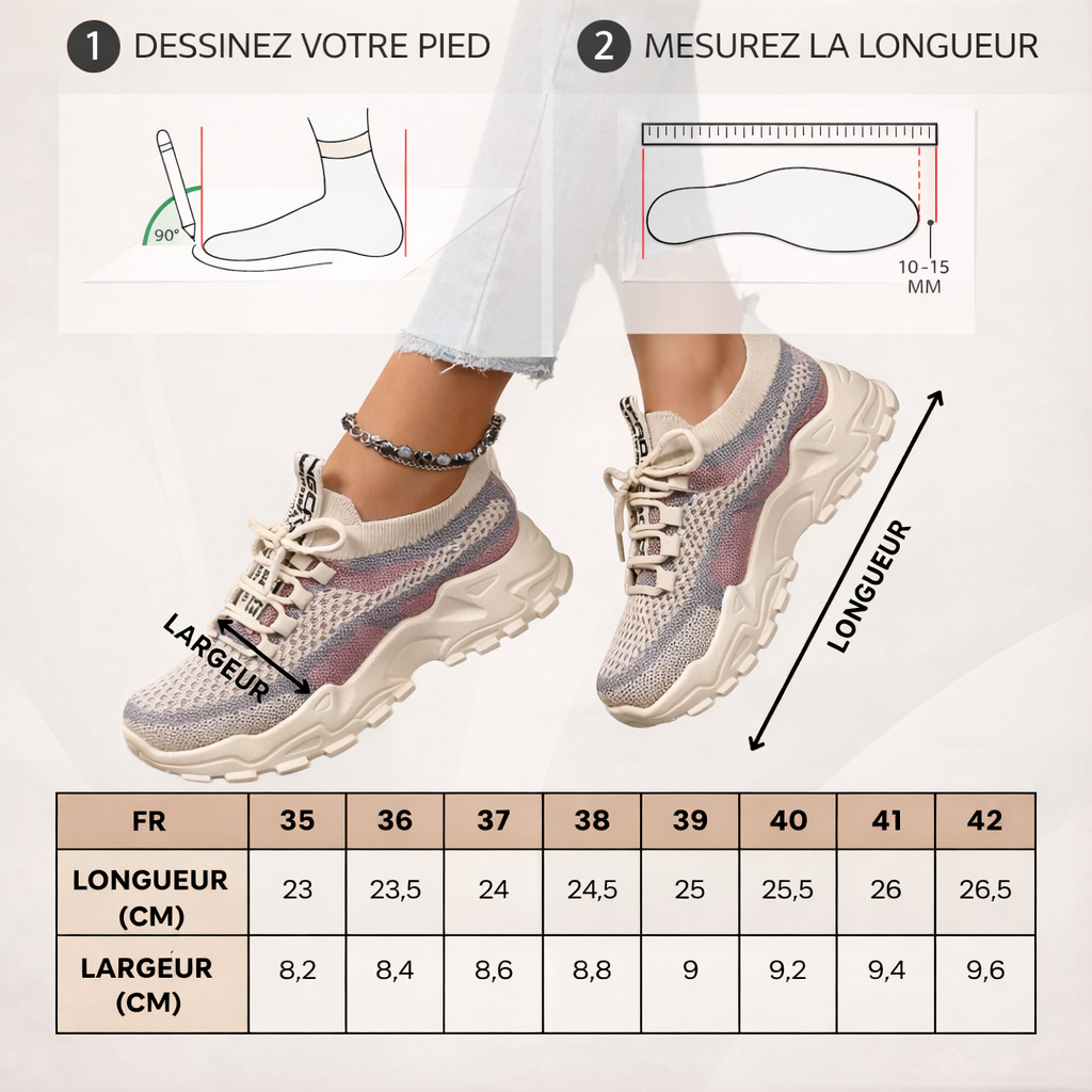 Axelle | Lette sportssneakers