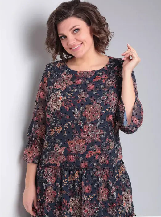 Mirella | Blomstret bohemekjole