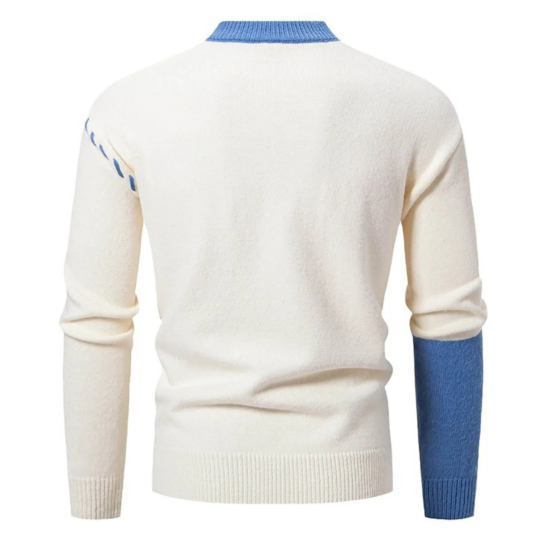 Elie | Pullover med tofarvet mønster