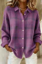 Margot | Blød cardigan med tern