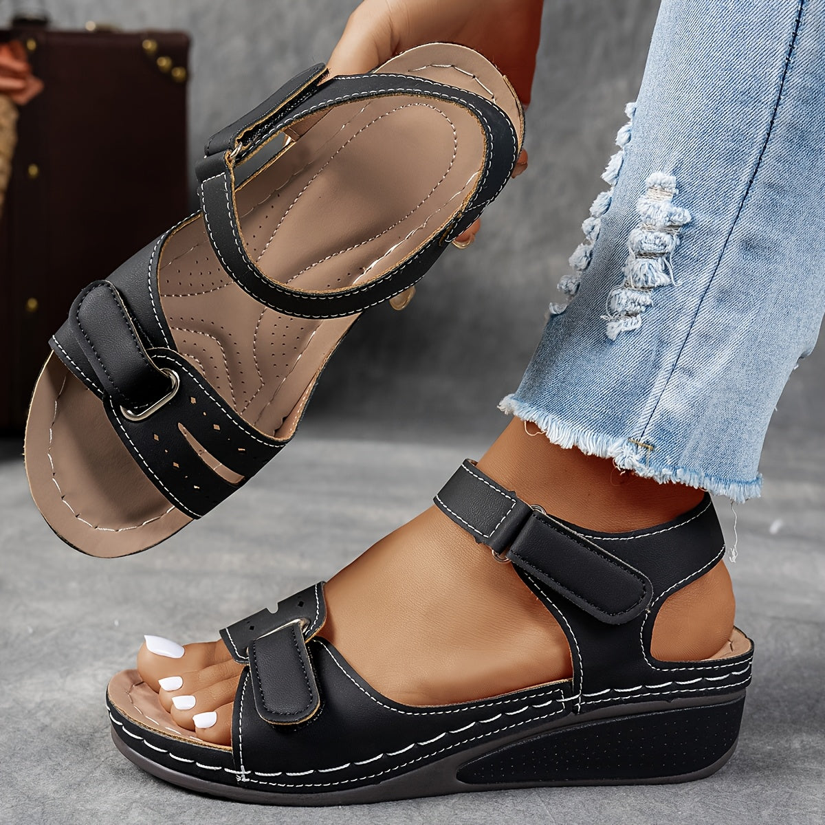 Alexia | Komfortsandaler med tre remme