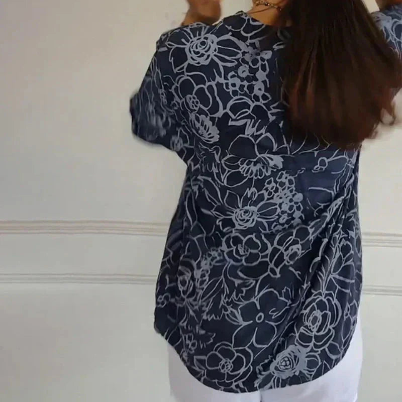 Coralie | Bluse med elegant print