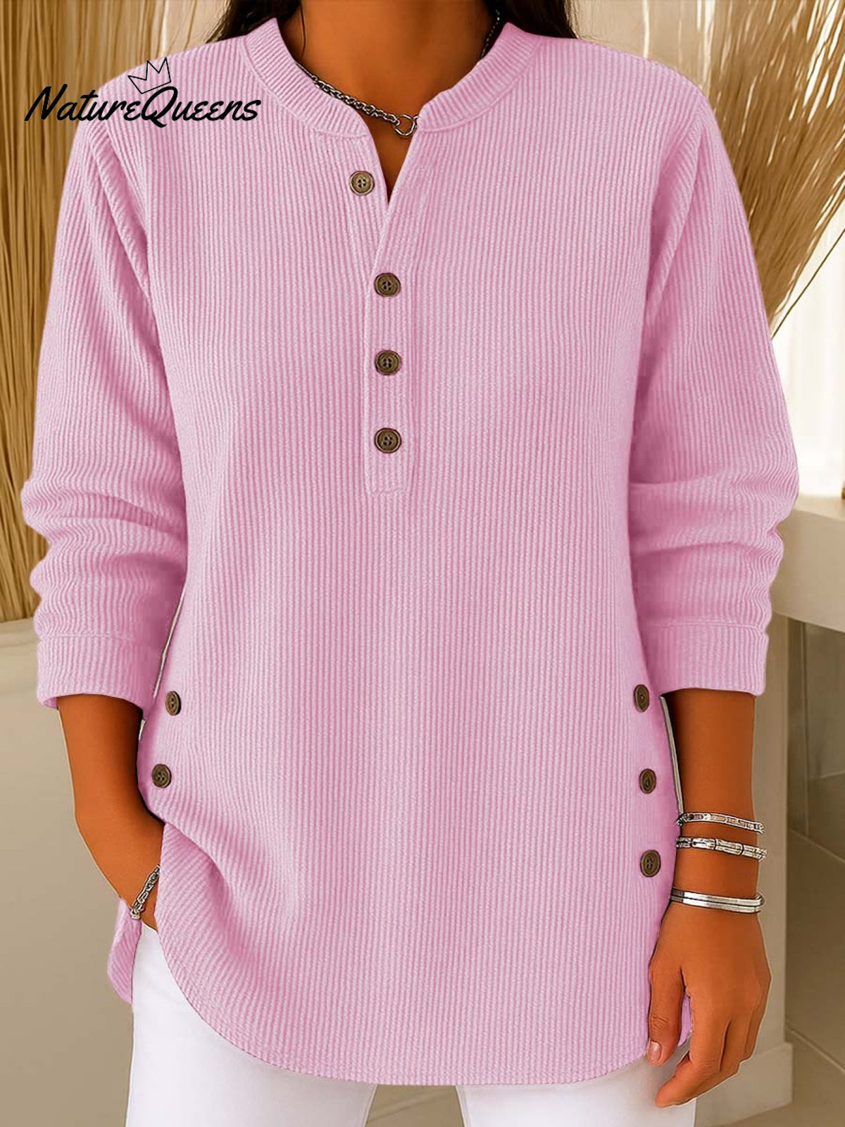 Élodie | Behagelig bluse med knapper