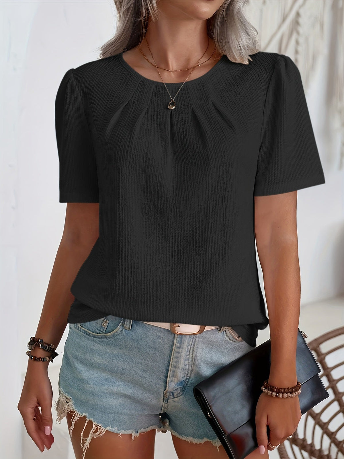 Nina | Elegant T-shirt med struktur