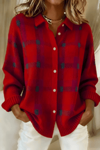 Margot | Blød cardigan med tern