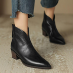 Henriette | Elegante støvletter med lav hæl