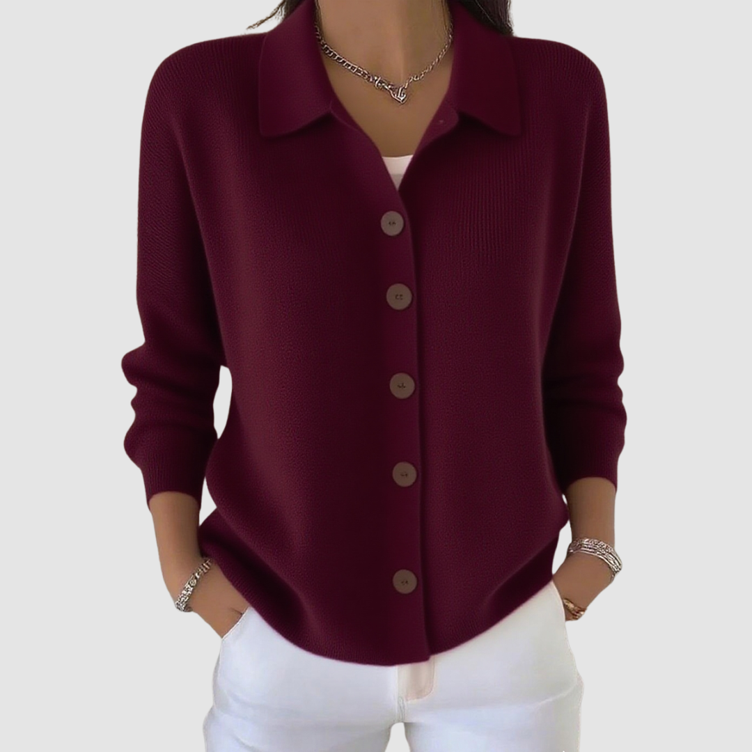 Camille | Let cardigan med knapper