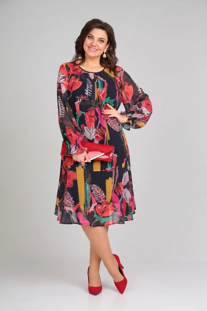Alcyone | Blomstret bohemekjole