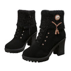 Sidonie | Forede støvler med kraftig hæl