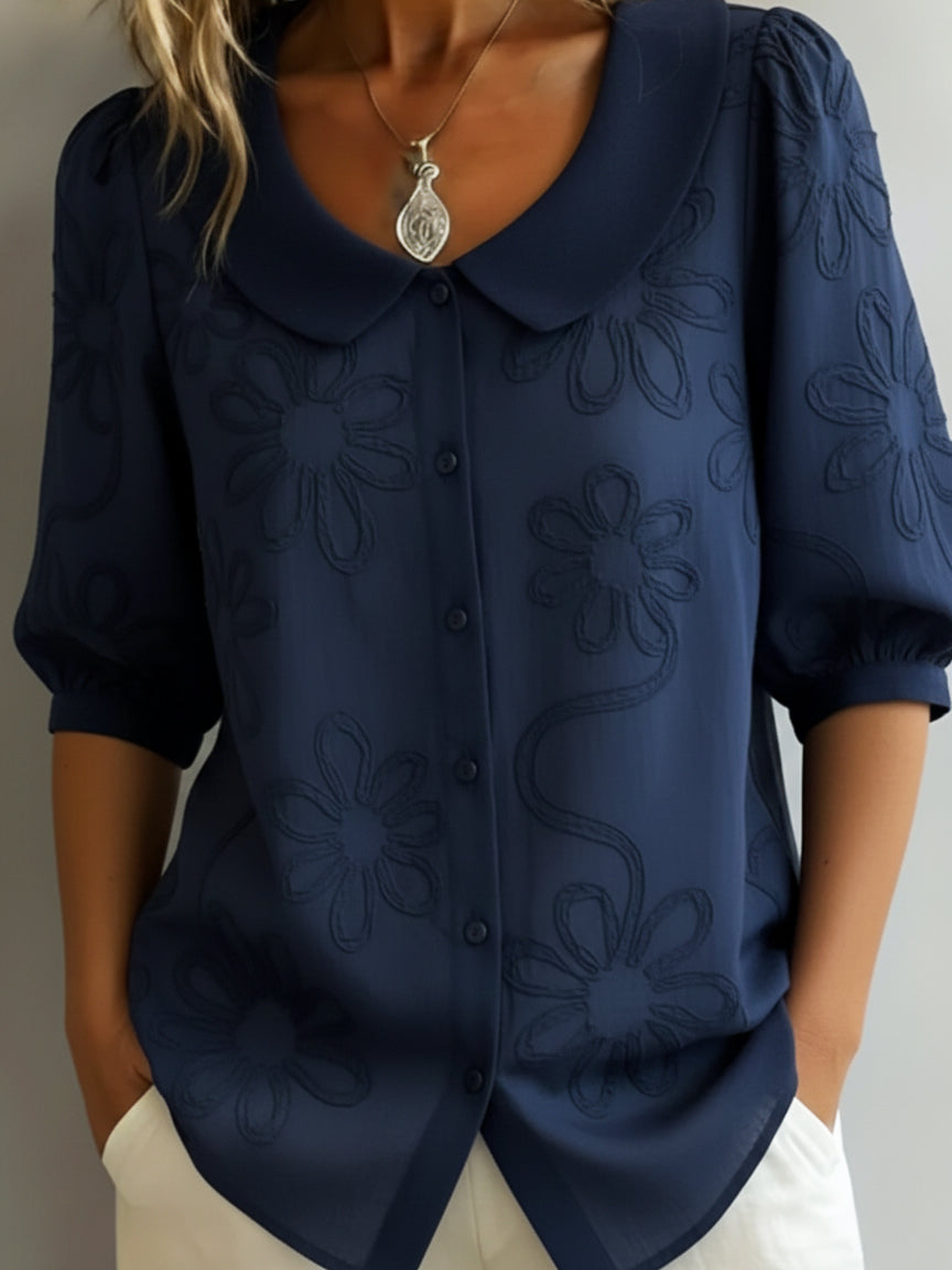 Rose | Let bluse med blomsterprint