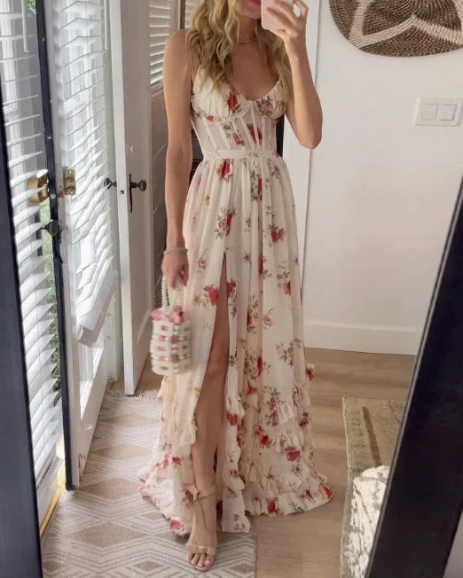 Scarlett | Romantisk blomsterkjole