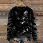Marie | Blød sweater med kattemotiv