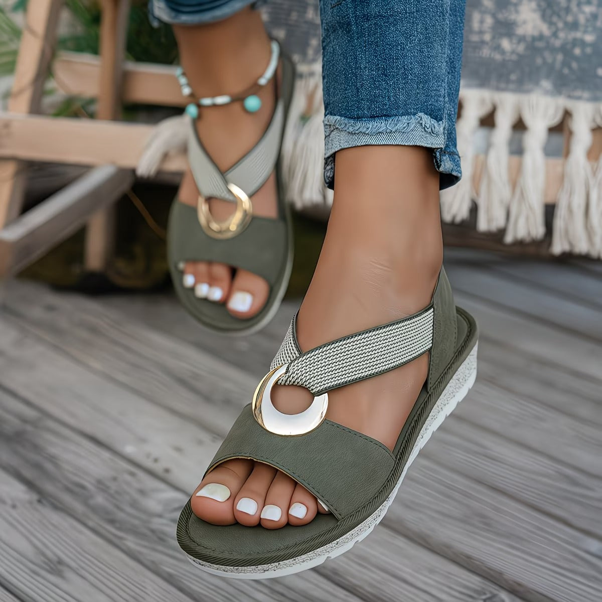 Lise | Sandaler med dekorativ rem