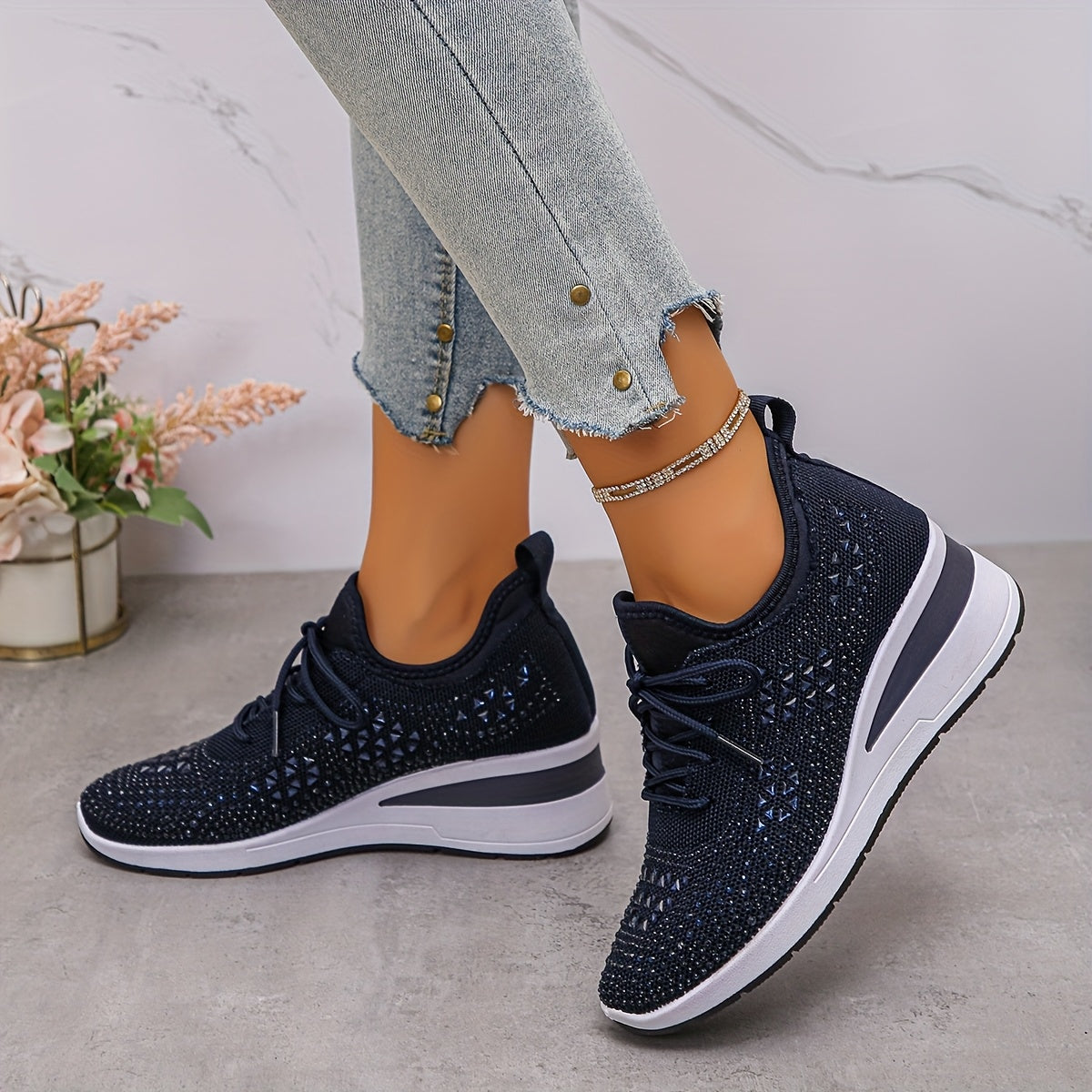 Justine | Lette og åndbare sneakers