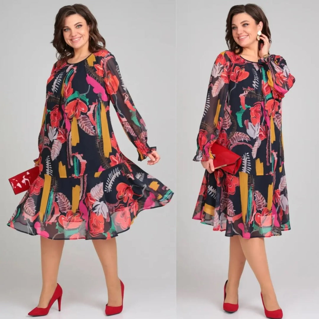 Alcyone | Blomstret bohemekjole