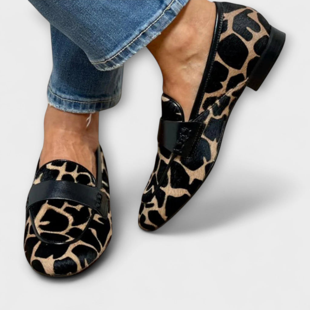 Fabienne | Mokkasiner med leopardprint