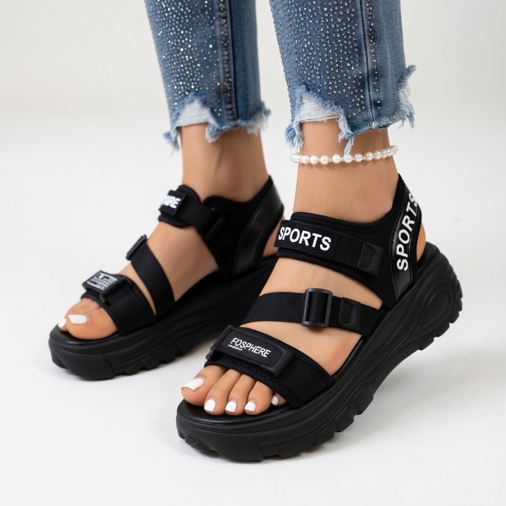 Ida | Sporty-chikke platformsandaler