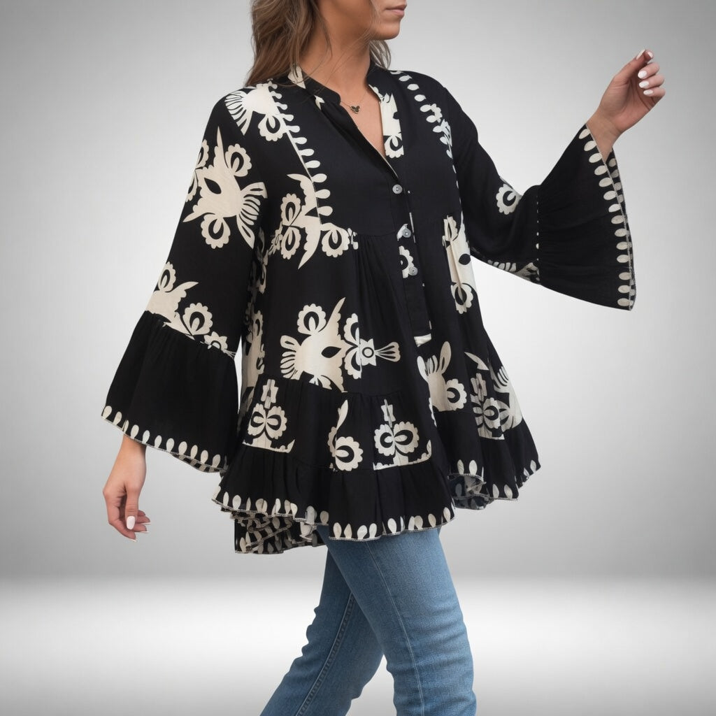 Théodeline | Broderet bohemebluse