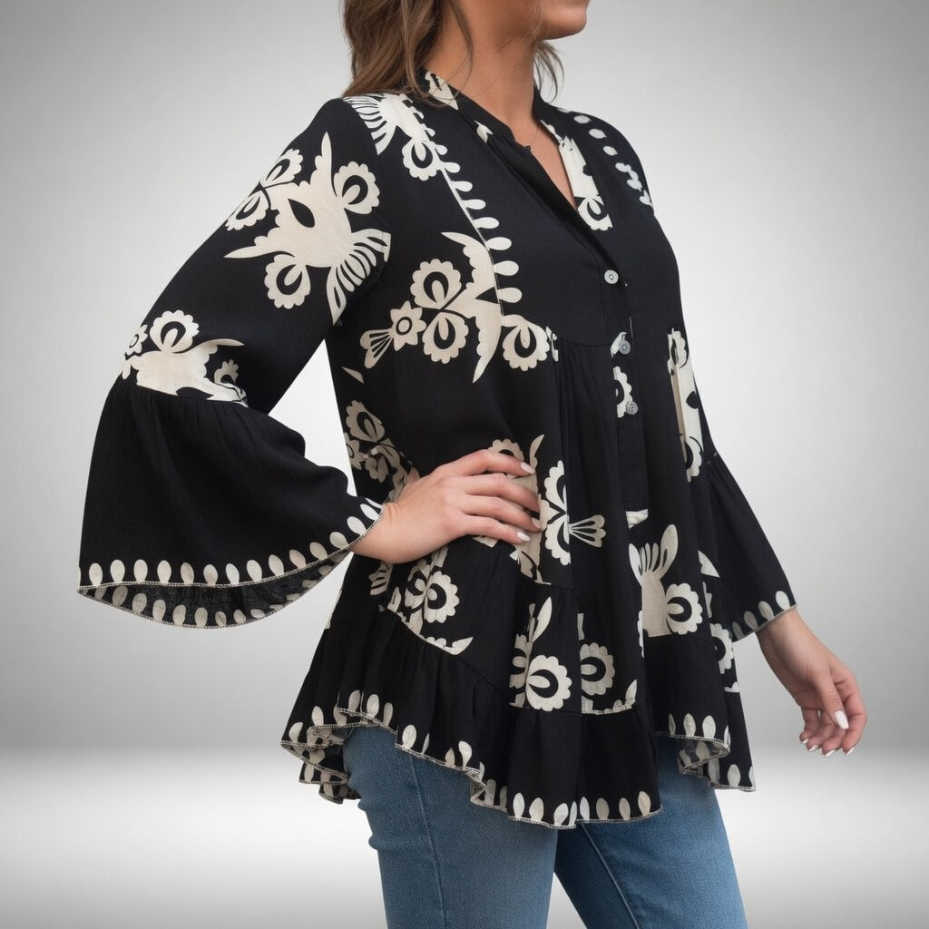 Théodeline | Broderet bohemebluse