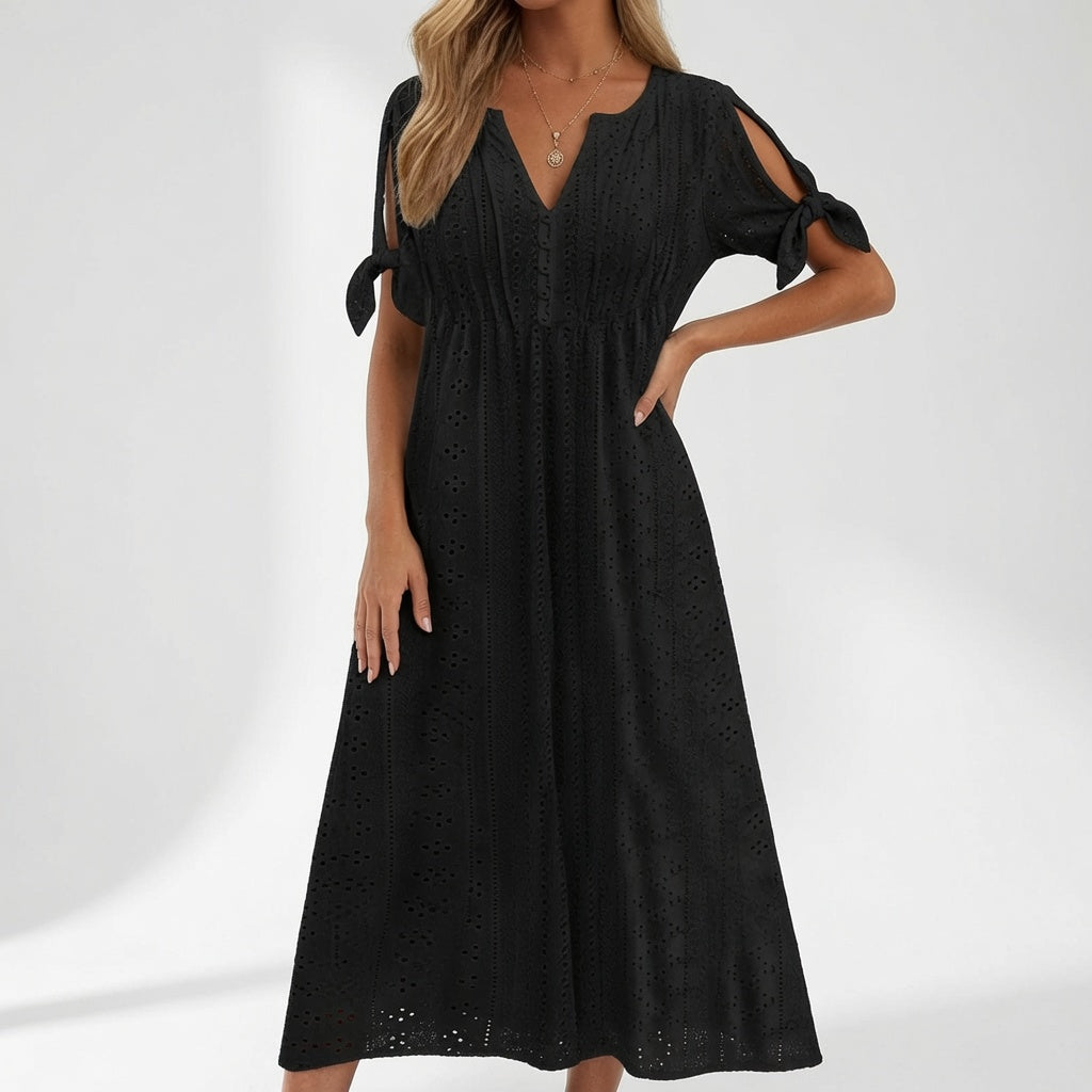 Corisande | Broderet bohemekjole