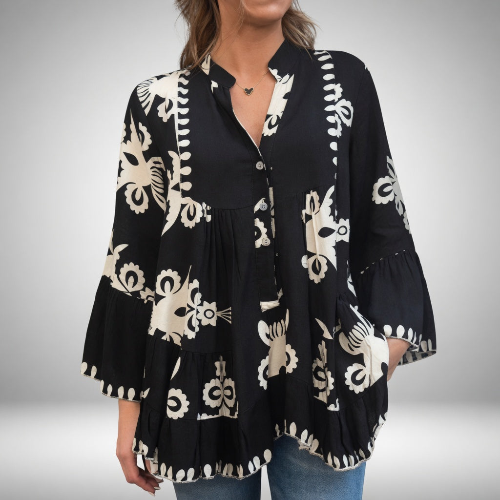 Théodeline | Broderet bohemebluse