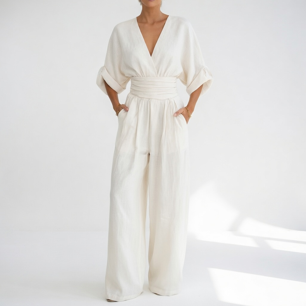 Calista | Sommerlig slå-om-jumpsuit